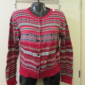 OLD NAVY COTTON/RAMIE SWEATER W/DESIGNS / SIZE XL/